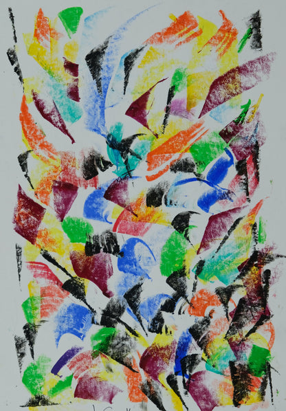 Françoise GALLE - Souffle nocturne I - Pastel signé