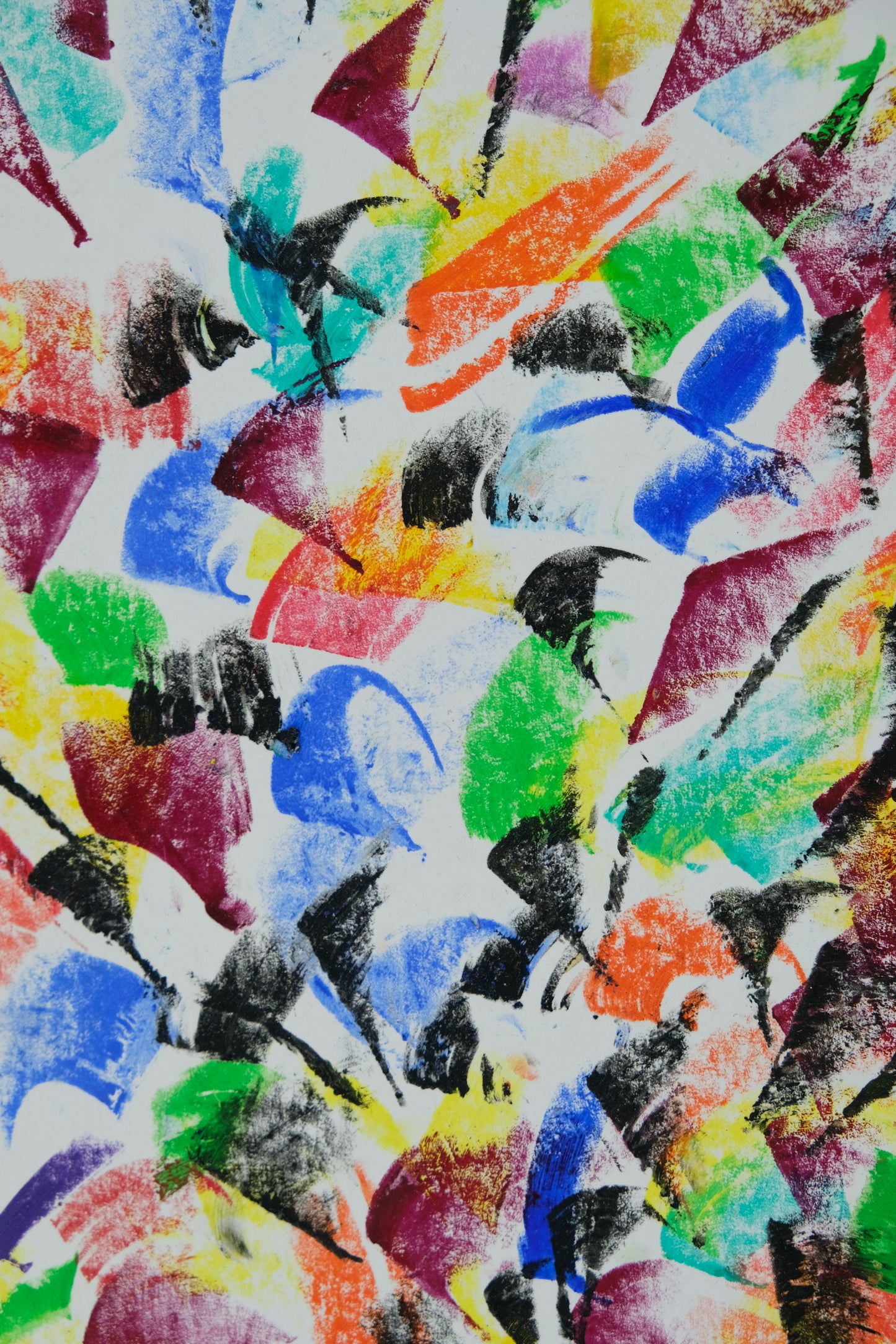 Françoise GALLE - Souffle nocturne I - Pastel signé