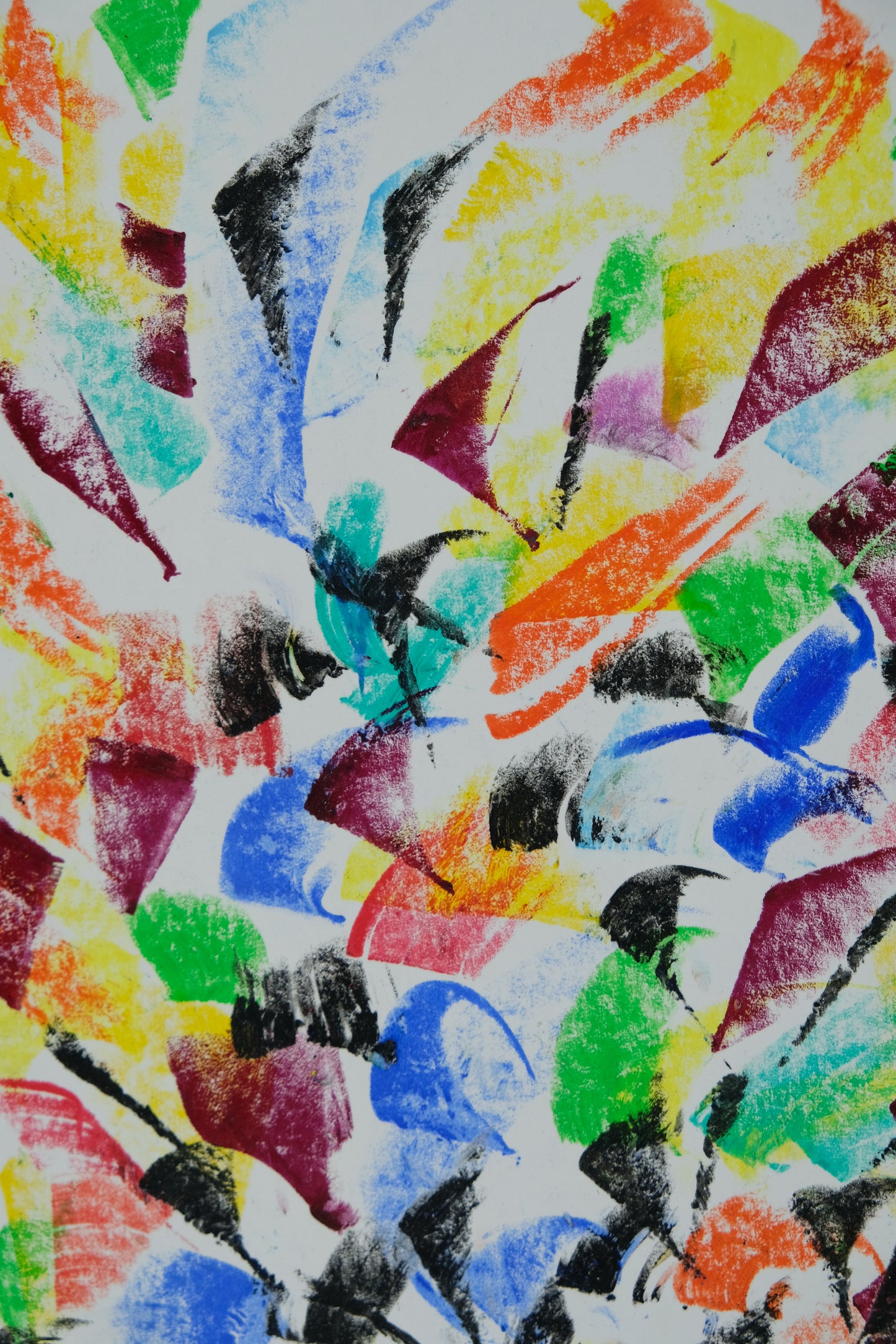 Françoise GALLE - Souffle nocturne I - Pastel signé