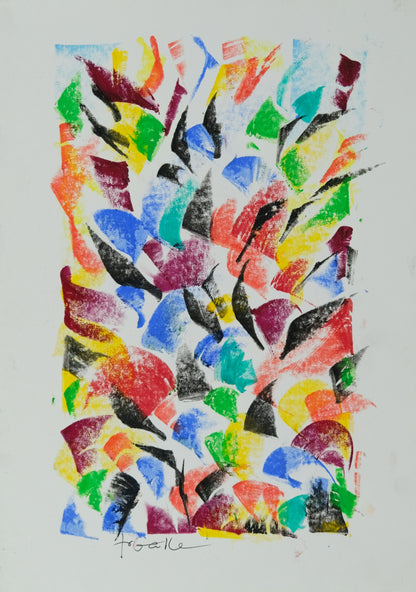 Françoise GALLE - Souffle nocturne II - Pastel signé