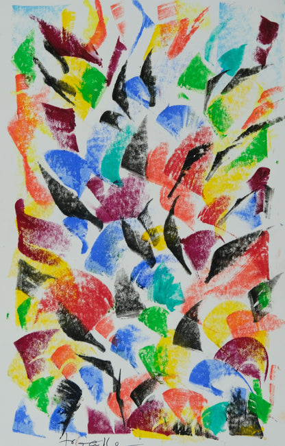 Françoise GALLE - Souffle nocturne II - Pastel signé