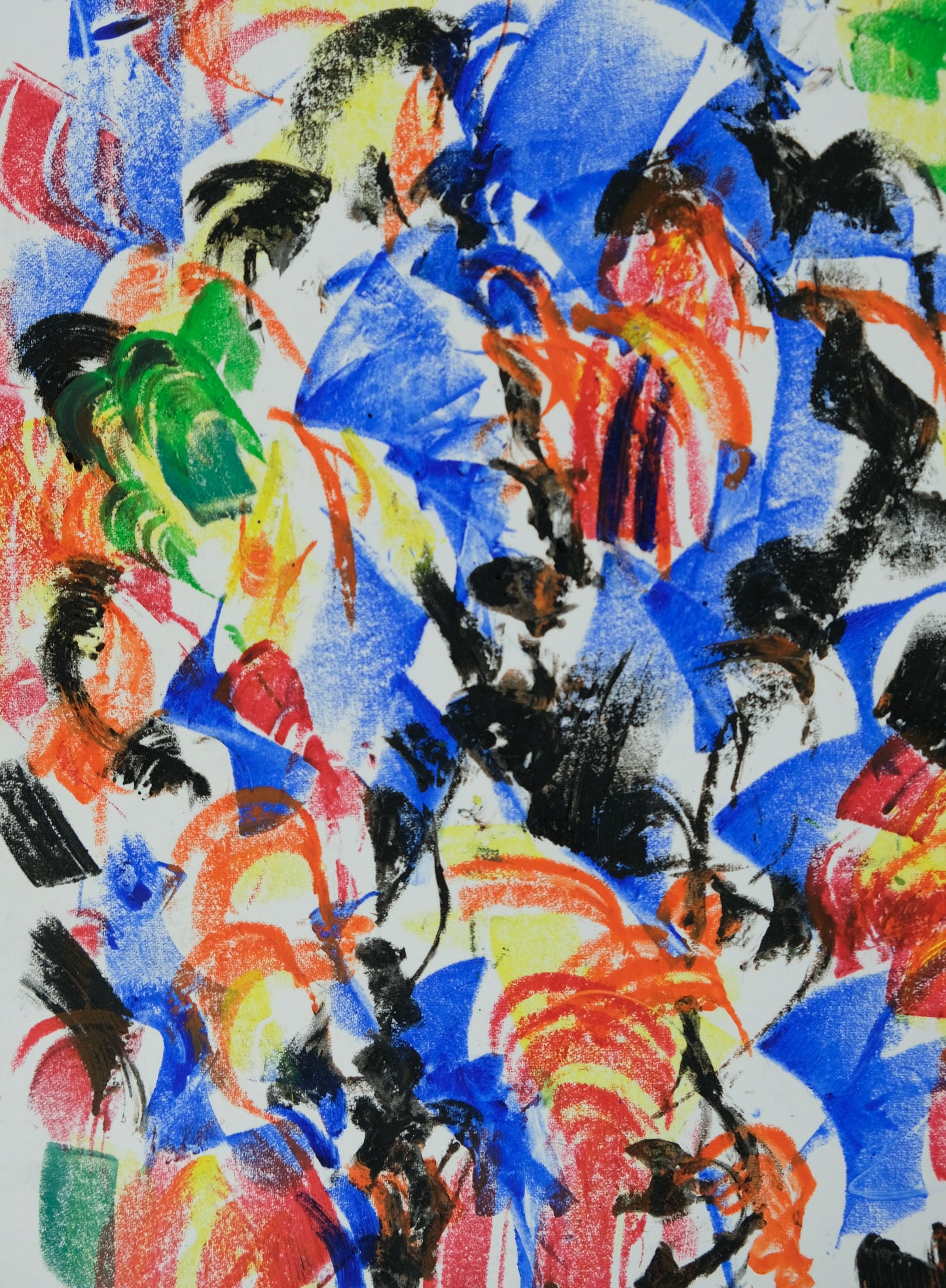 Françoise GALLE - Silhouette d'homme - Pastel signé