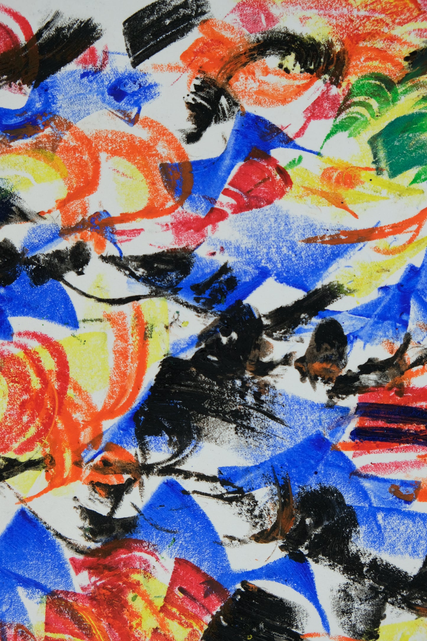 Françoise GALLE - Silhouette d'homme - Pastel signé