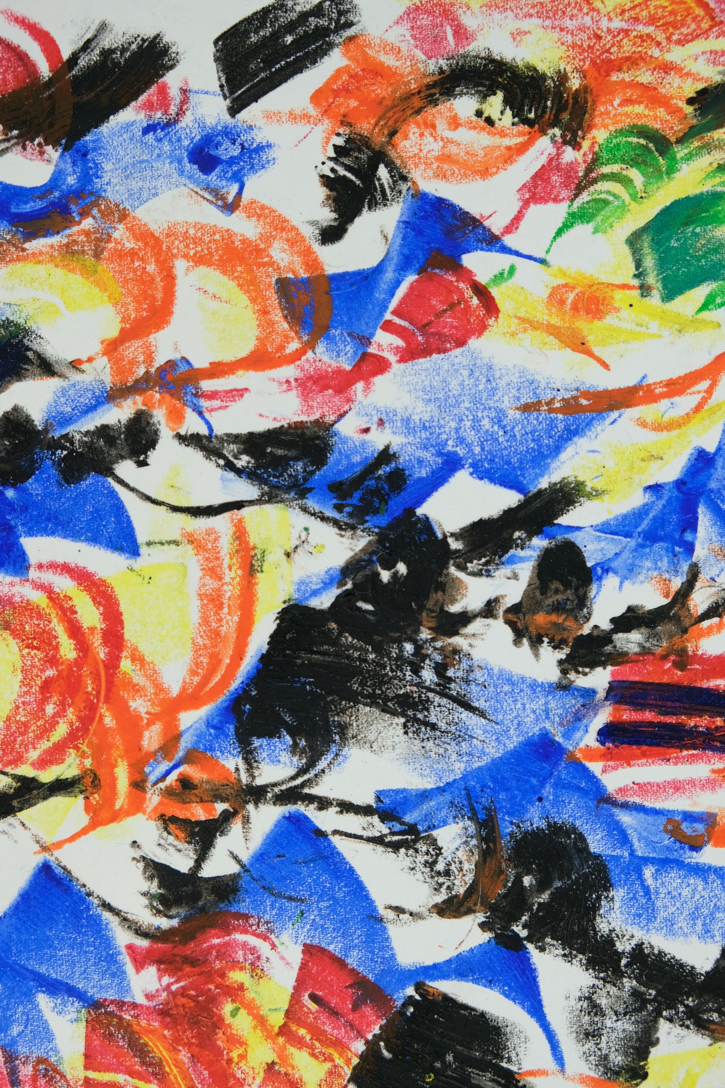 Françoise GALLE - Silhouette d'homme - Pastel signé