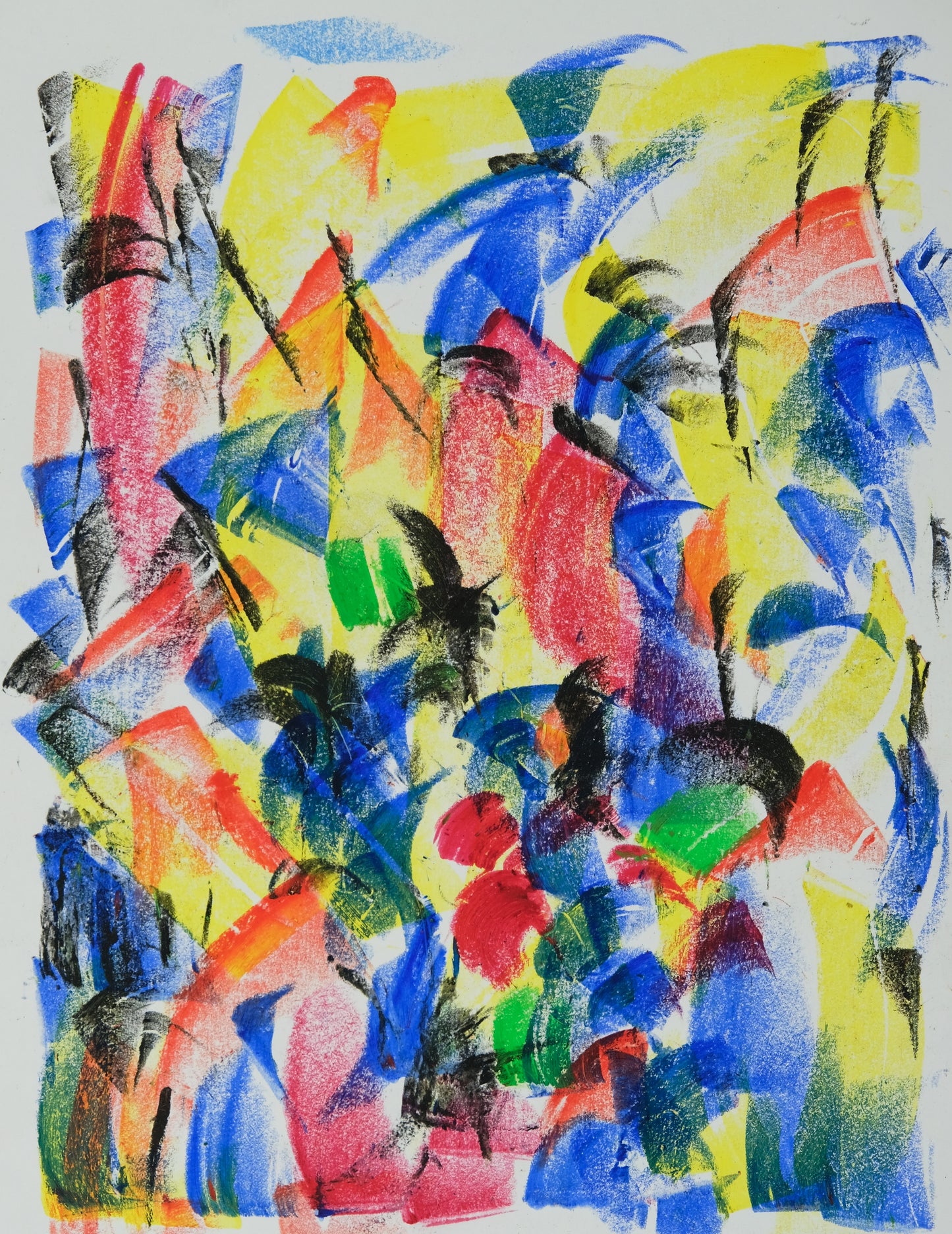 Françoise GALLE - L'orage - Pastel signé