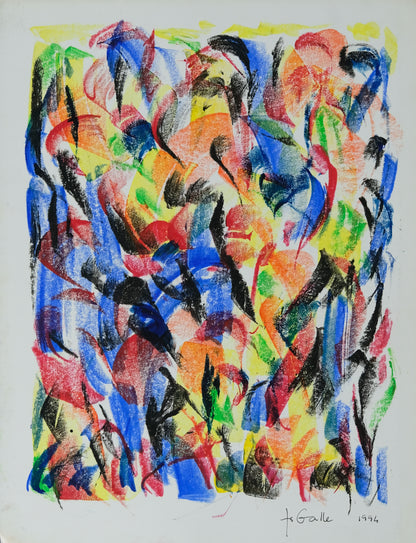 Françoise GALLE - Après l'obscurité vient la lumière - Pastel signé