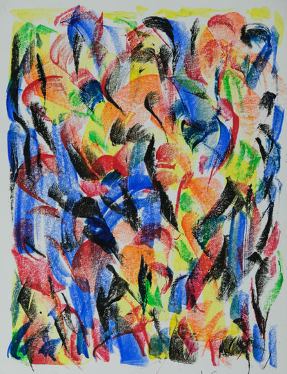 Françoise GALLE - Après l'obscurité vient la lumière - Pastel signé