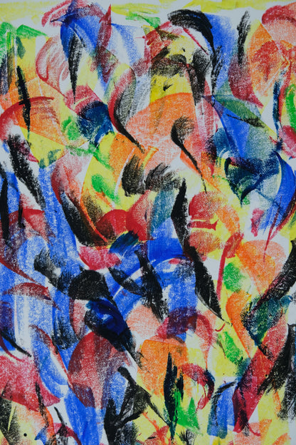 Françoise GALLE - Après l'obscurité vient la lumière - Pastel signé