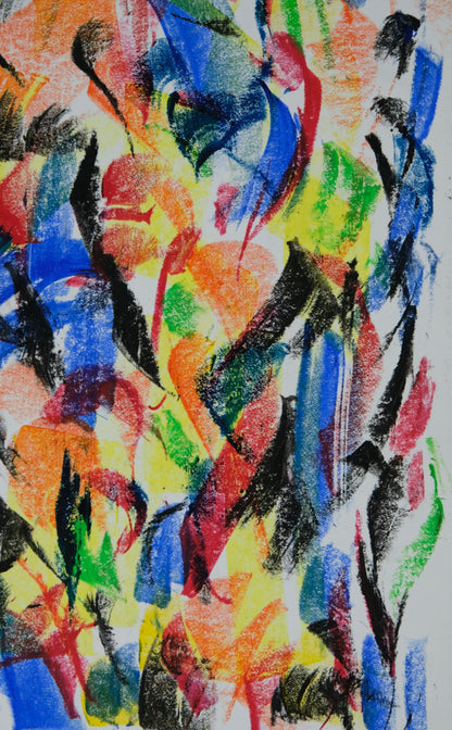 Françoise GALLE - Après l'obscurité vient la lumière - Pastel signé