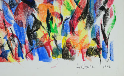 Françoise GALLE - Après l'obscurité vient la lumière - Pastel signé