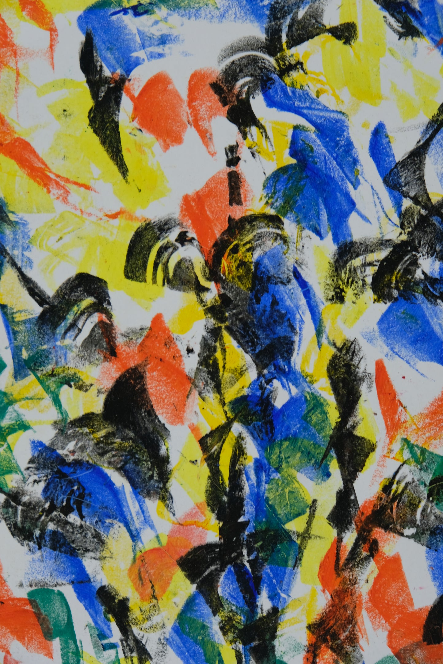 Françoise GALLE - Nuée noire - Pastel signé