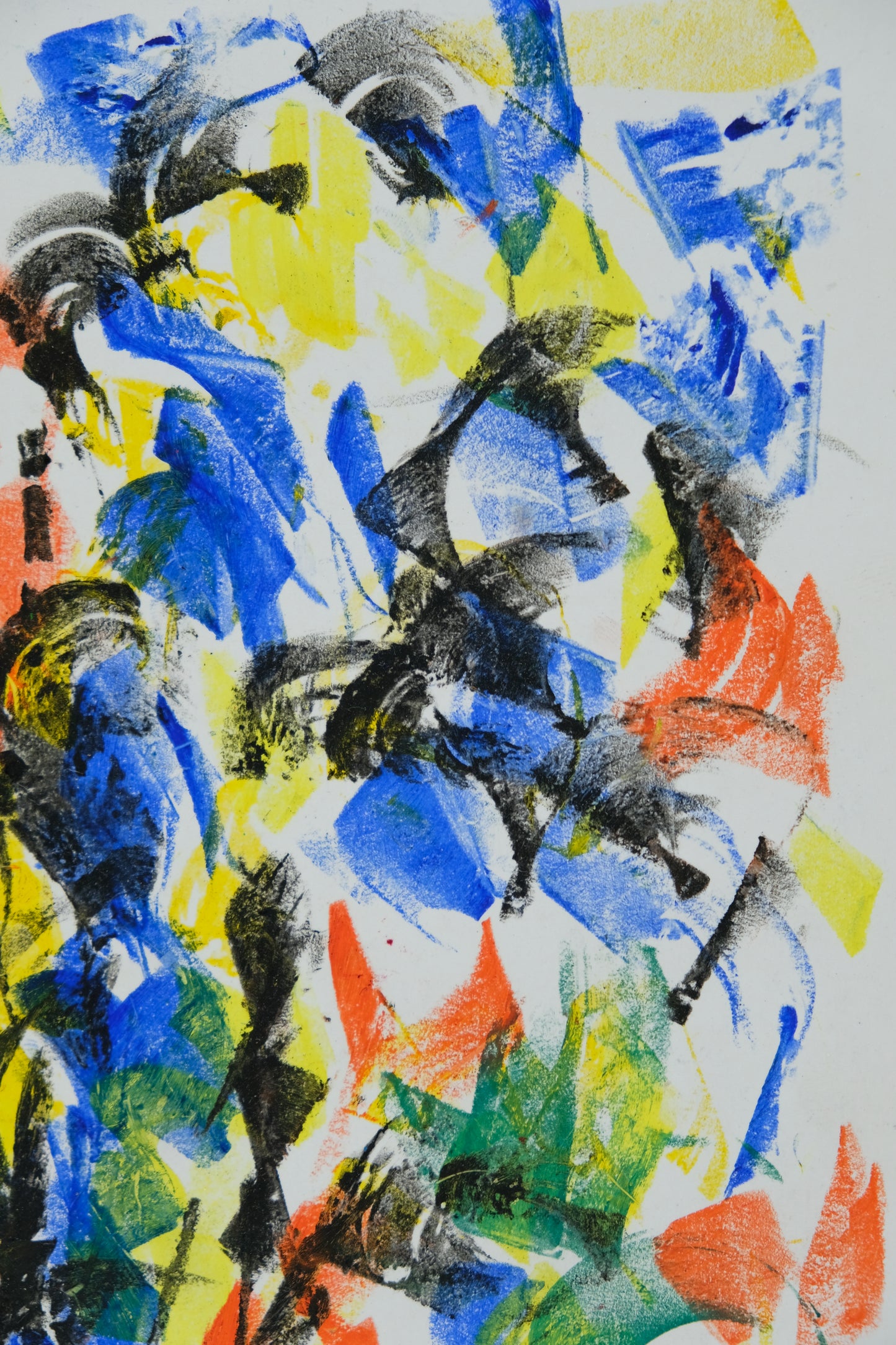 Françoise GALLE - Nuée noire - Pastel signé