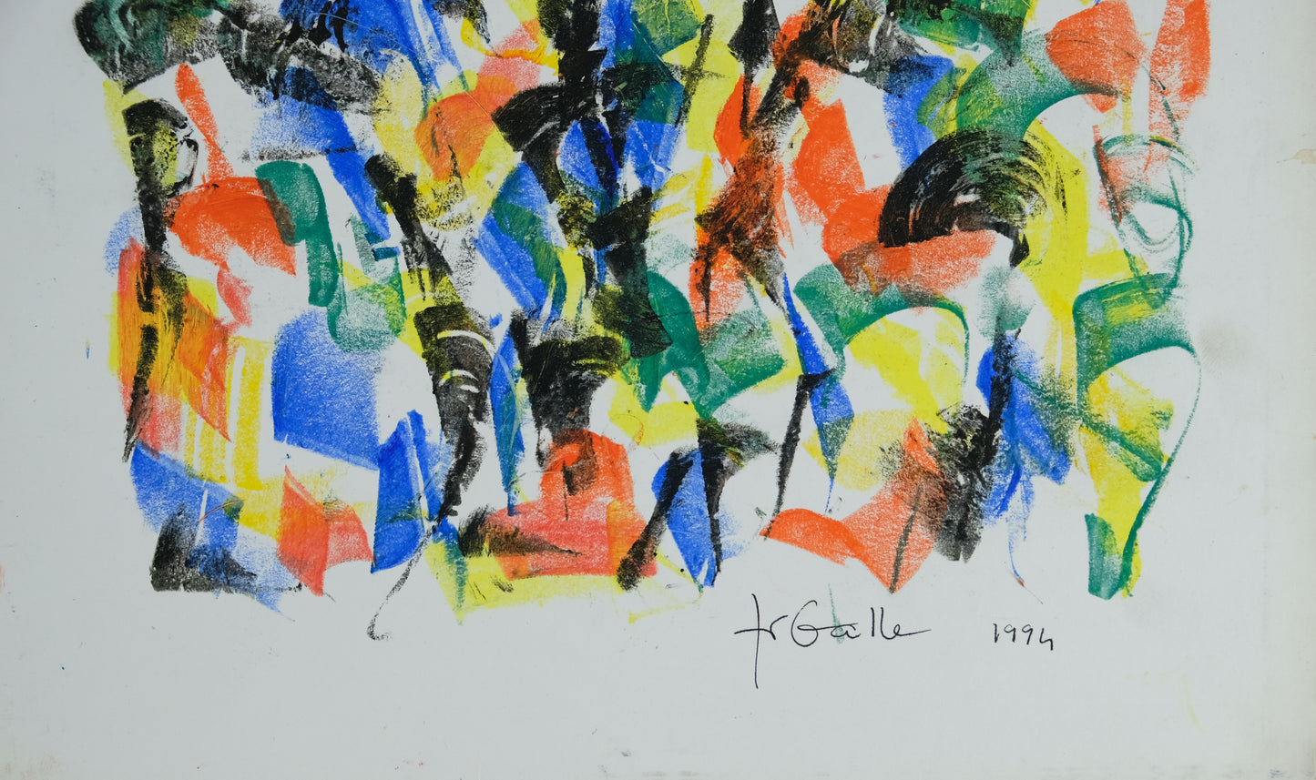 Françoise GALLE - Nuée noire - Pastel signé