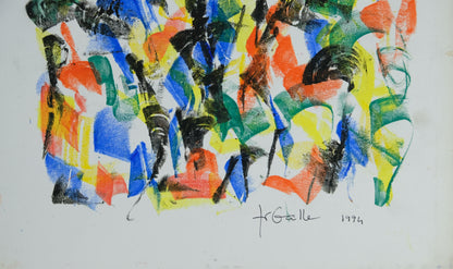 Françoise GALLE - Nuée noire - Pastel signé