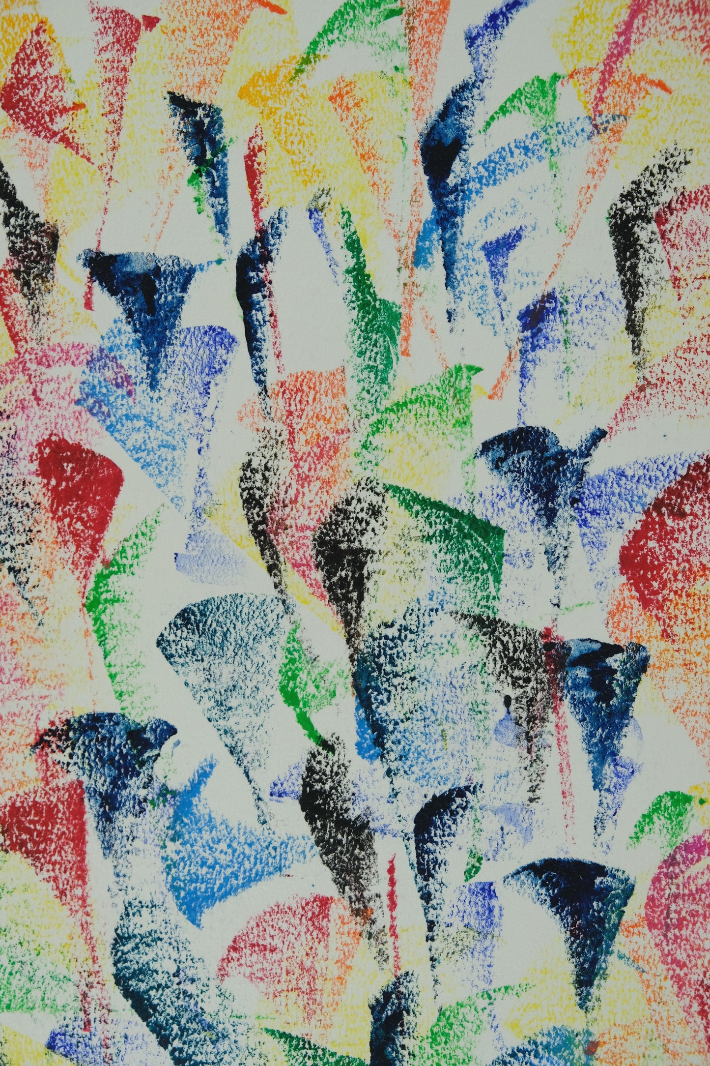 Françoise GALLE - Végétation fauve - Pastel signé