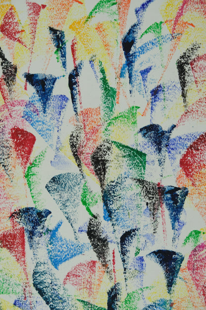 Françoise GALLE - Végétation fauve - Pastel signé