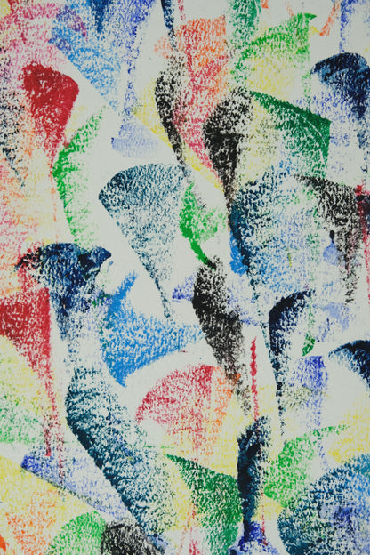 Françoise GALLE - Végétation fauve - Pastel signé