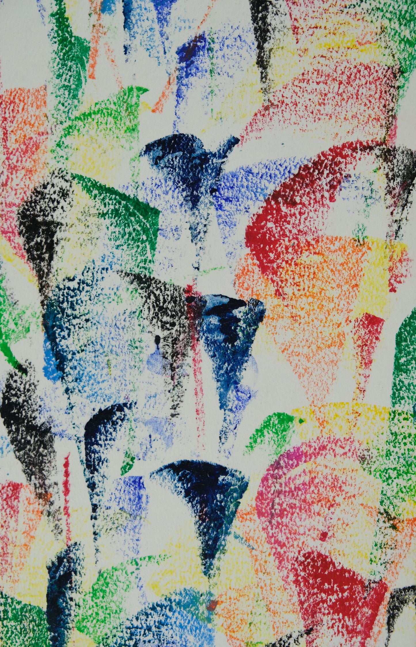 Françoise GALLE - Végétation fauve - Pastel signé