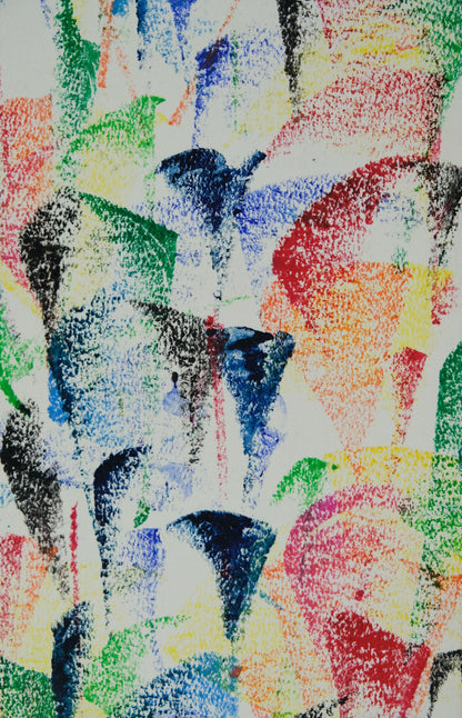 Françoise GALLE - Végétation fauve - Pastel signé