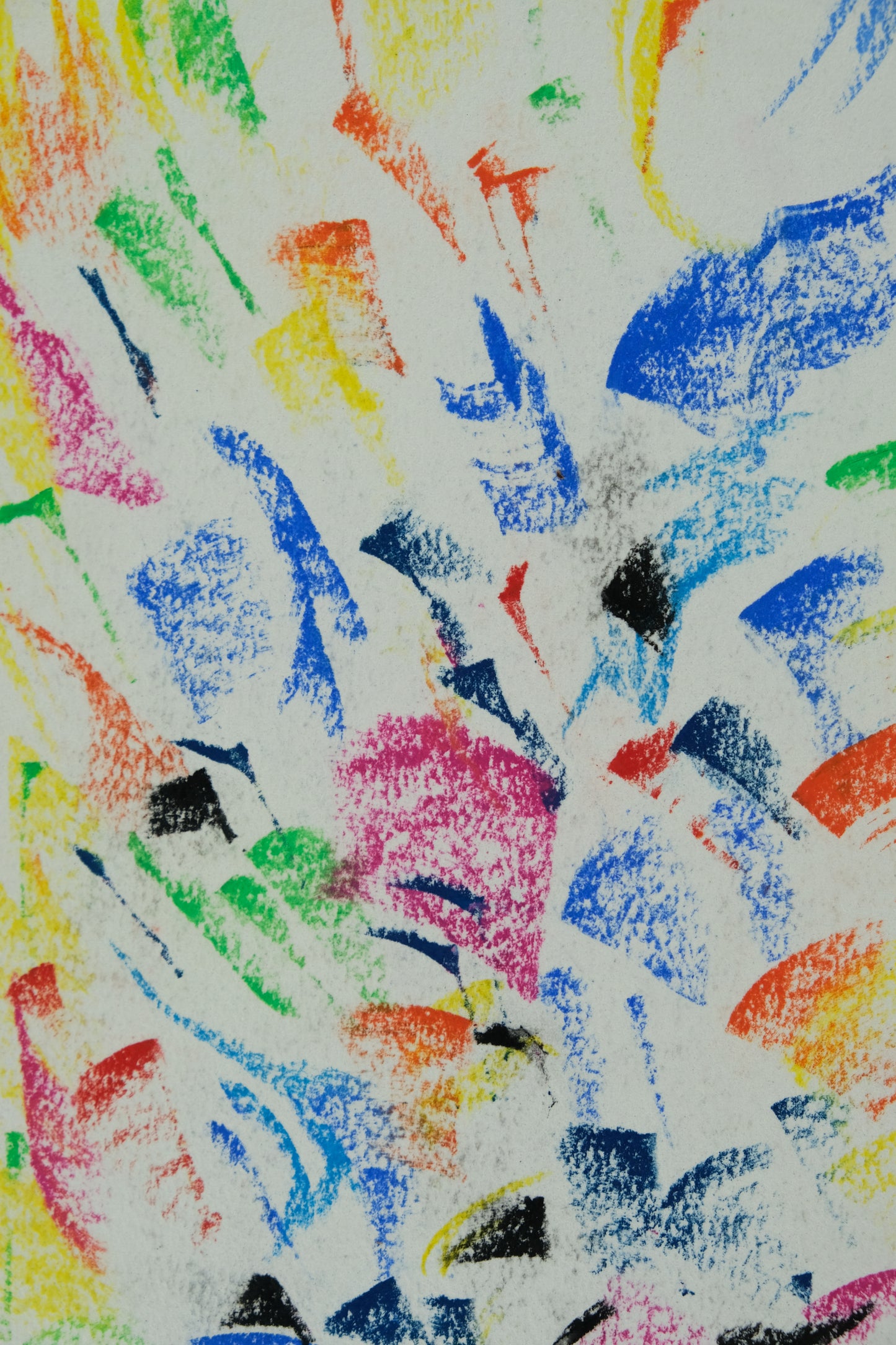 Françoise GALLE - Onde rose fugace - Pastel signé