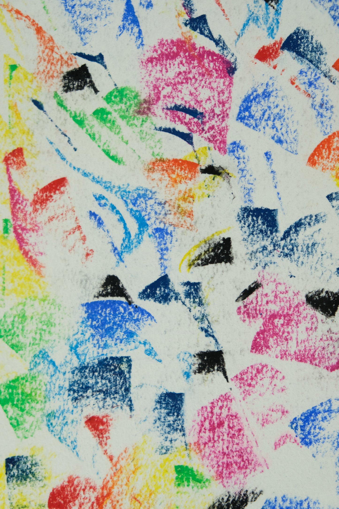 Françoise GALLE - Onde rose fugace - Pastel signé