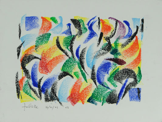 Françoise GALLE - Fragment de joie - Pastel signé