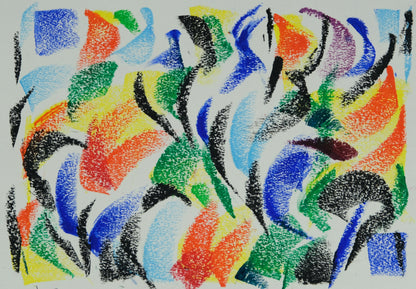 Françoise GALLE - Fragment de joie - Pastel signé