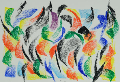 Françoise GALLE - La danse abstraite - Pastel signé