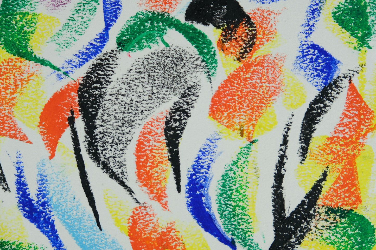 Françoise GALLE - La danse abstraite - Pastel signé