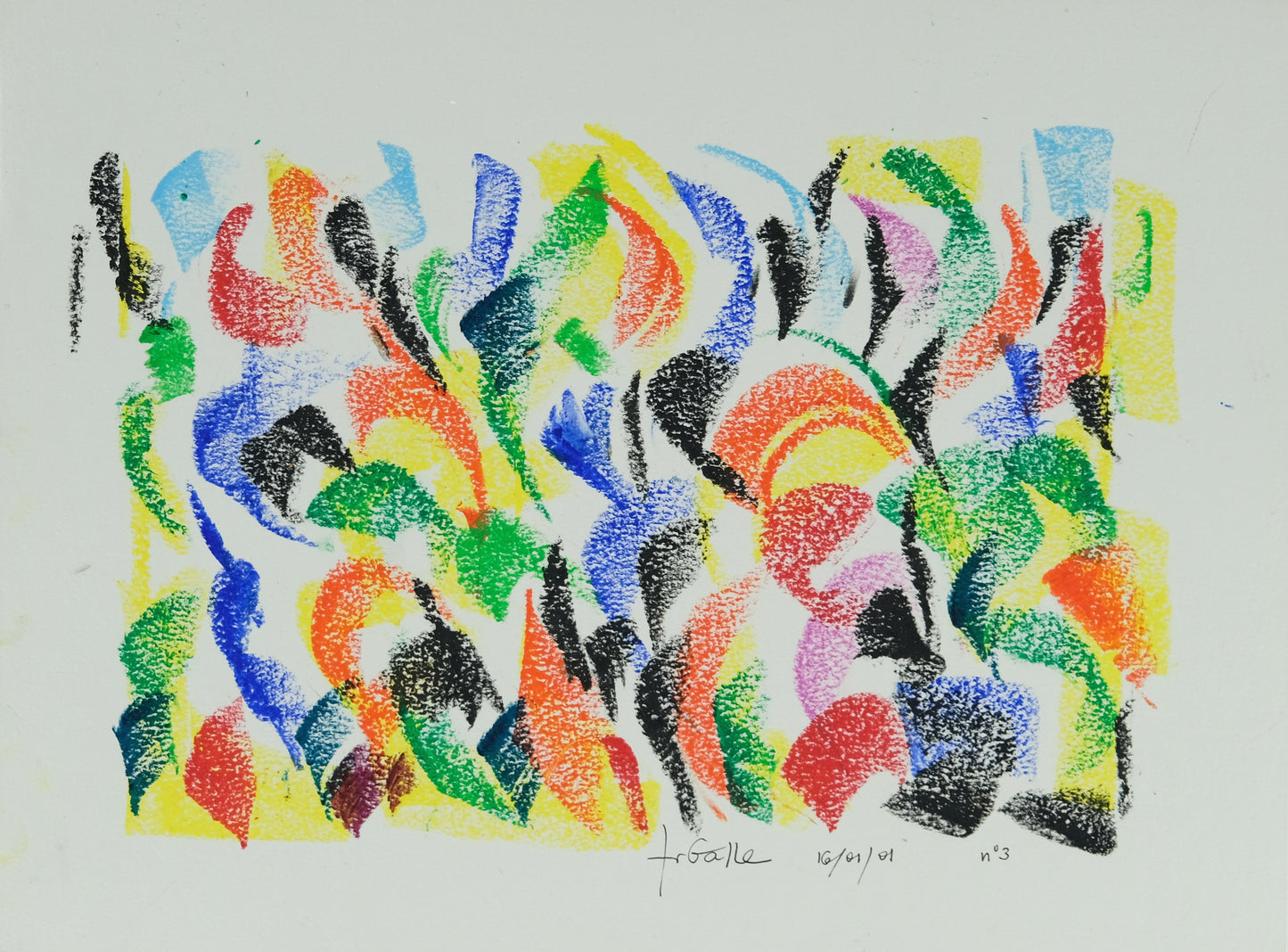 Françoise GALLE - Brume solaire - Pastel signé