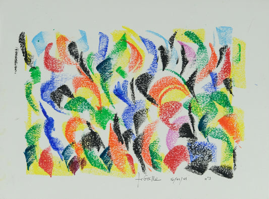 Françoise GALLE - Brume solaire - Pastel signé