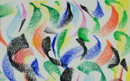 Françoise GALLE - Vibration colorée - Pastel signé