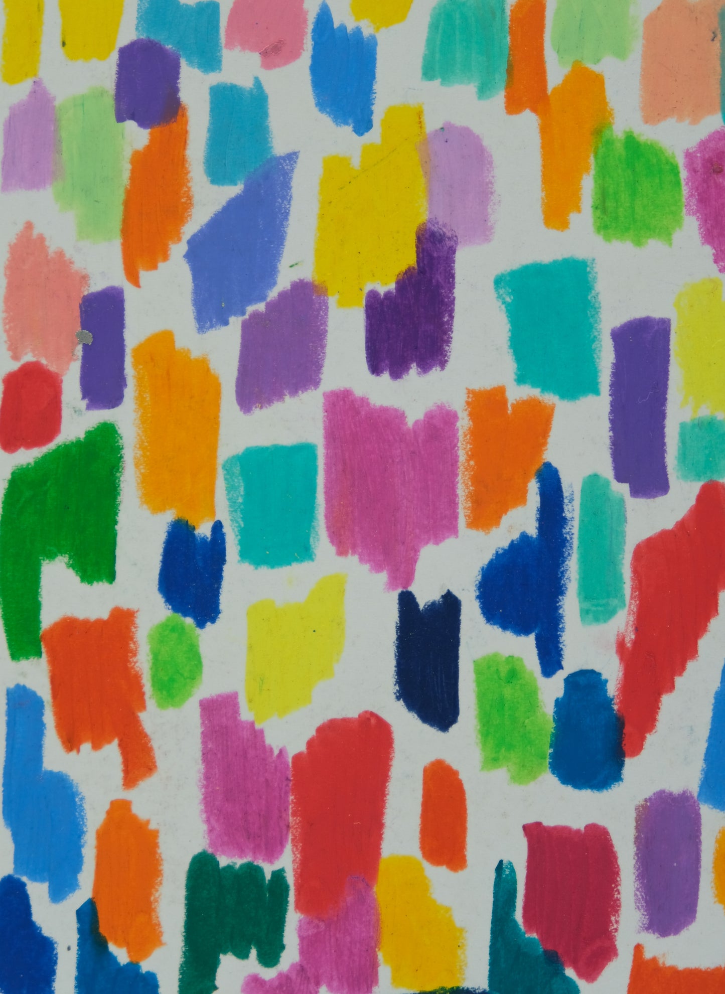 Françoise GALLE : Mosaïque abstraite - Pastel signé
