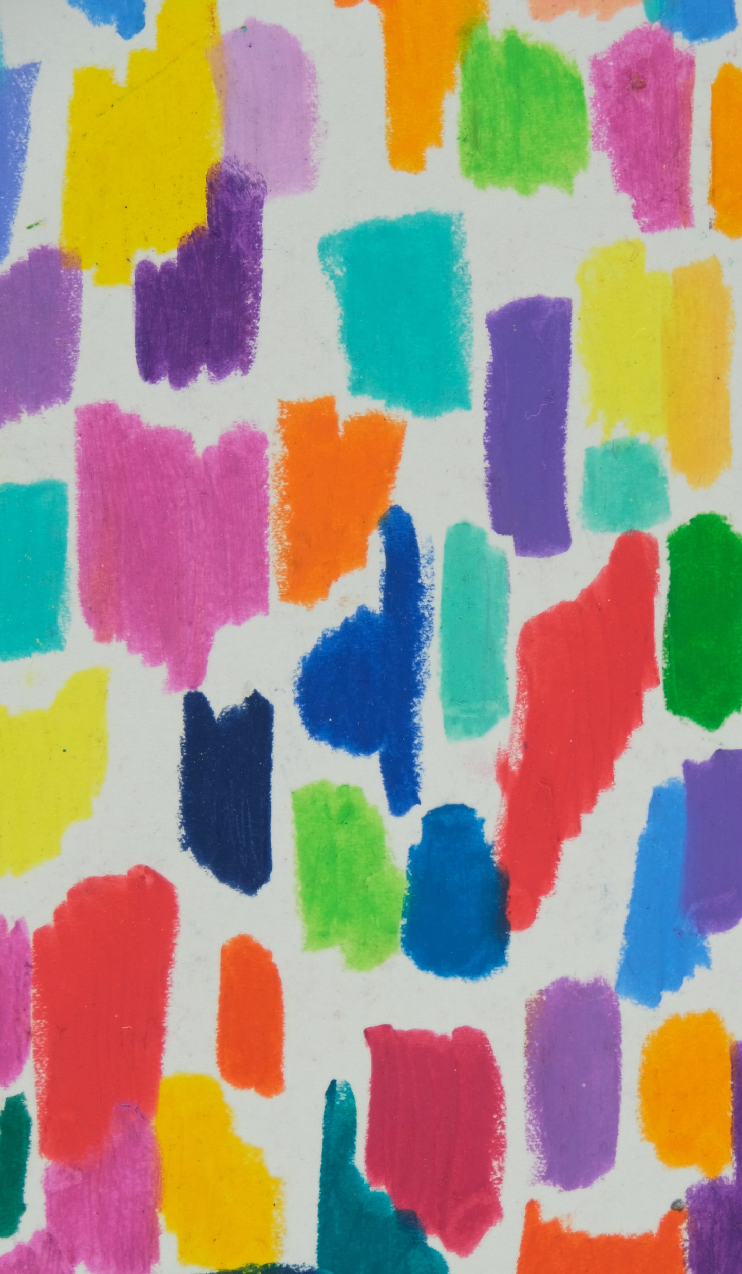 Françoise GALLE : Mosaïque abstraite - Pastel signé