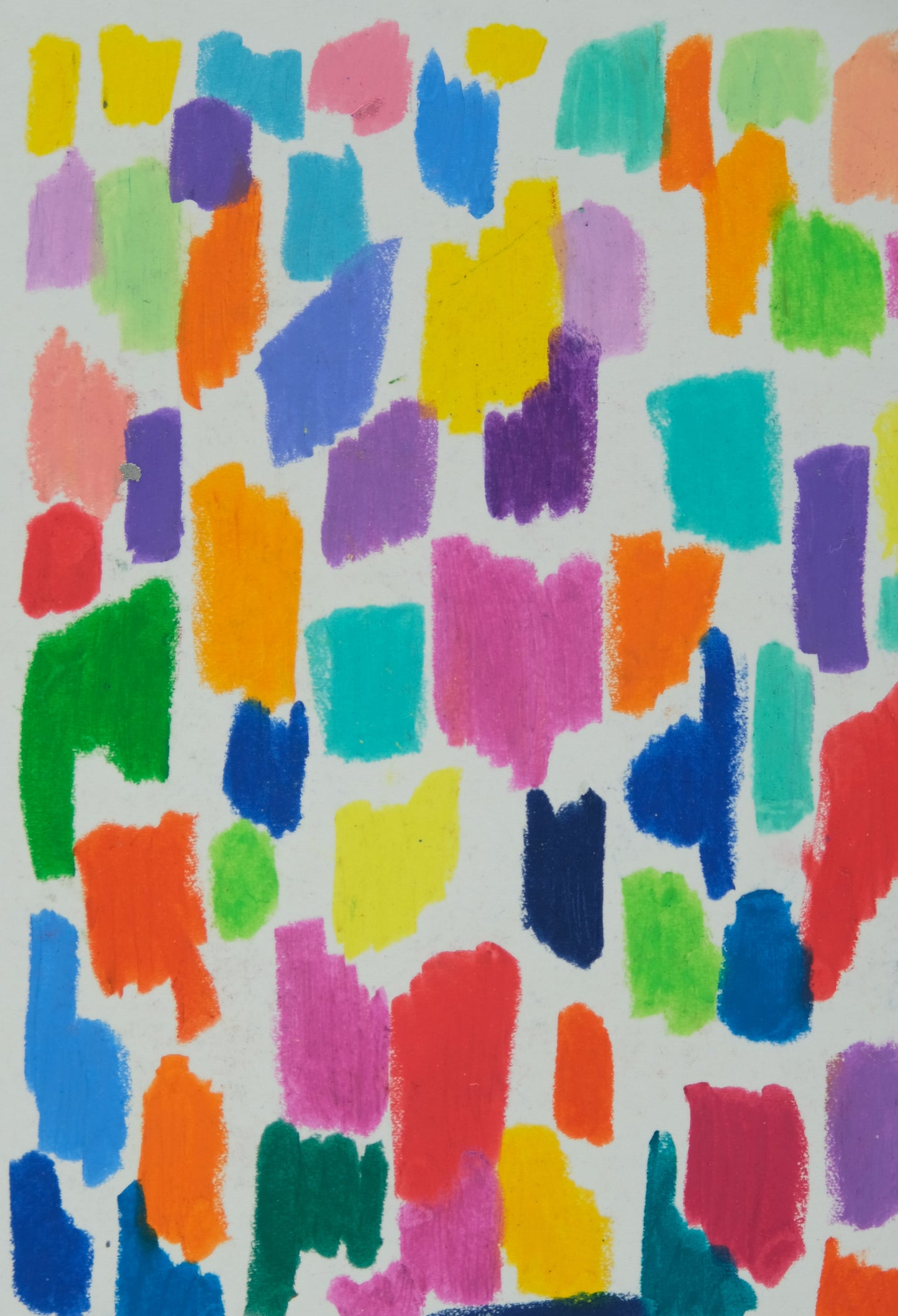 Françoise GALLE : Mosaïque abstraite - Pastel signé