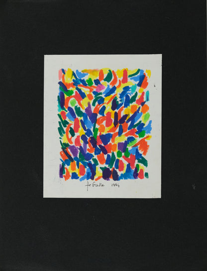 Françoise GALLE : Rythmes chromatiques - Pastel signé