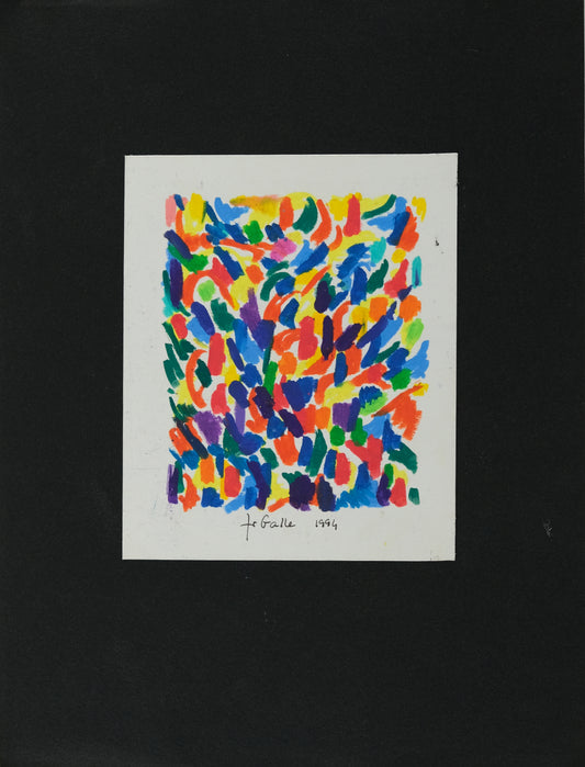 Françoise GALLE : Rythmes chromatiques - Pastel signé