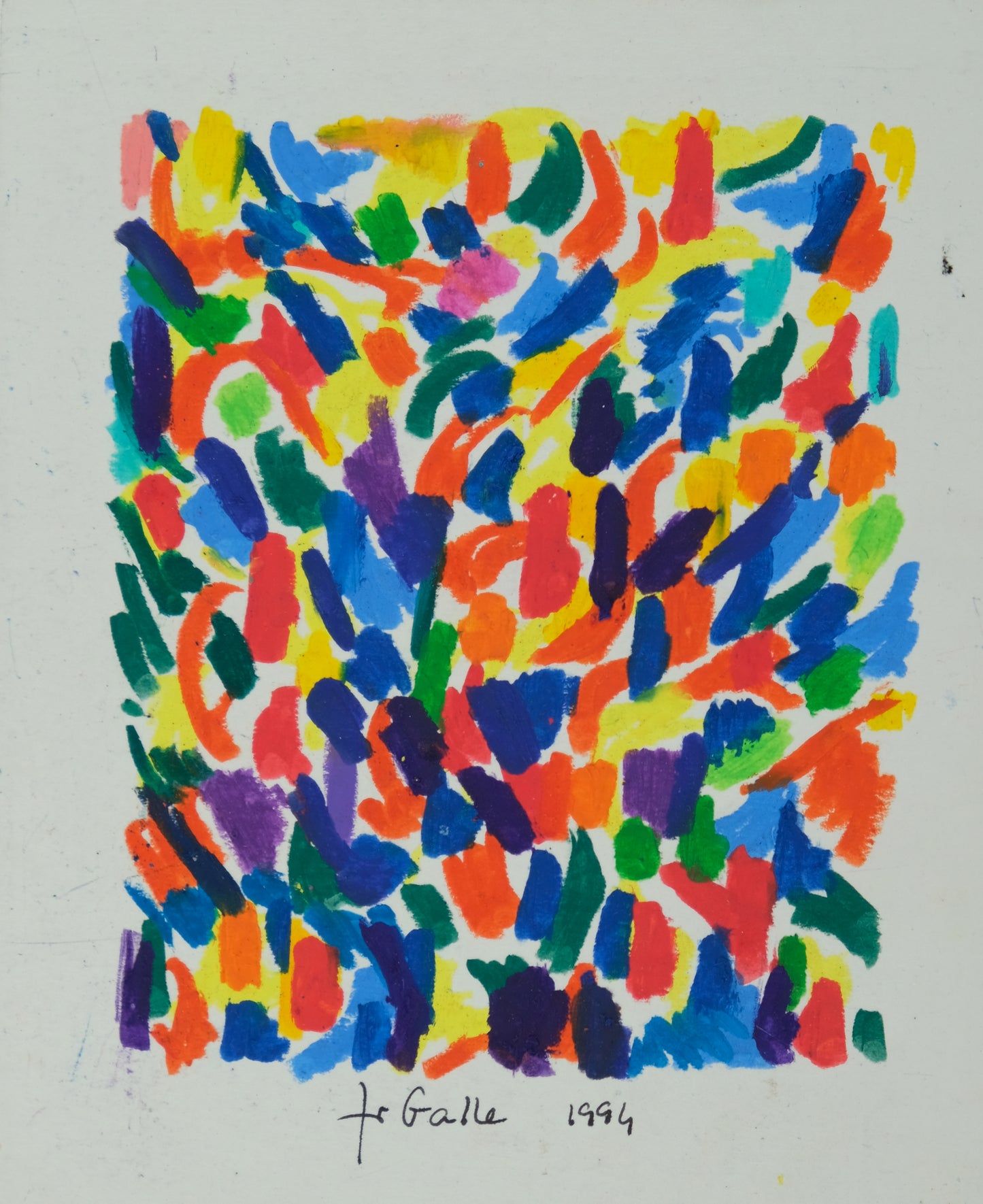 Françoise GALLE : Rythmes chromatiques - Pastel signé