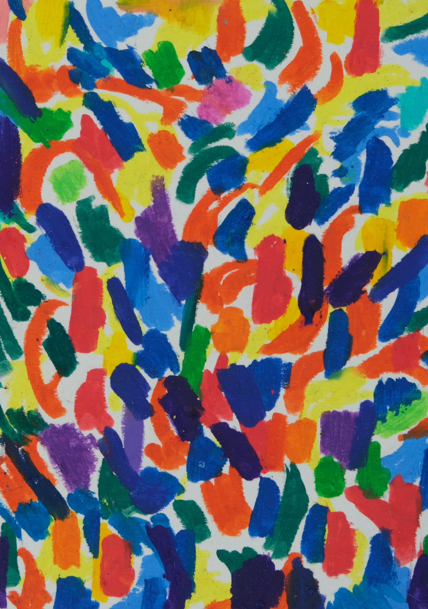 Françoise GALLE : Rythmes chromatiques - Pastel signé