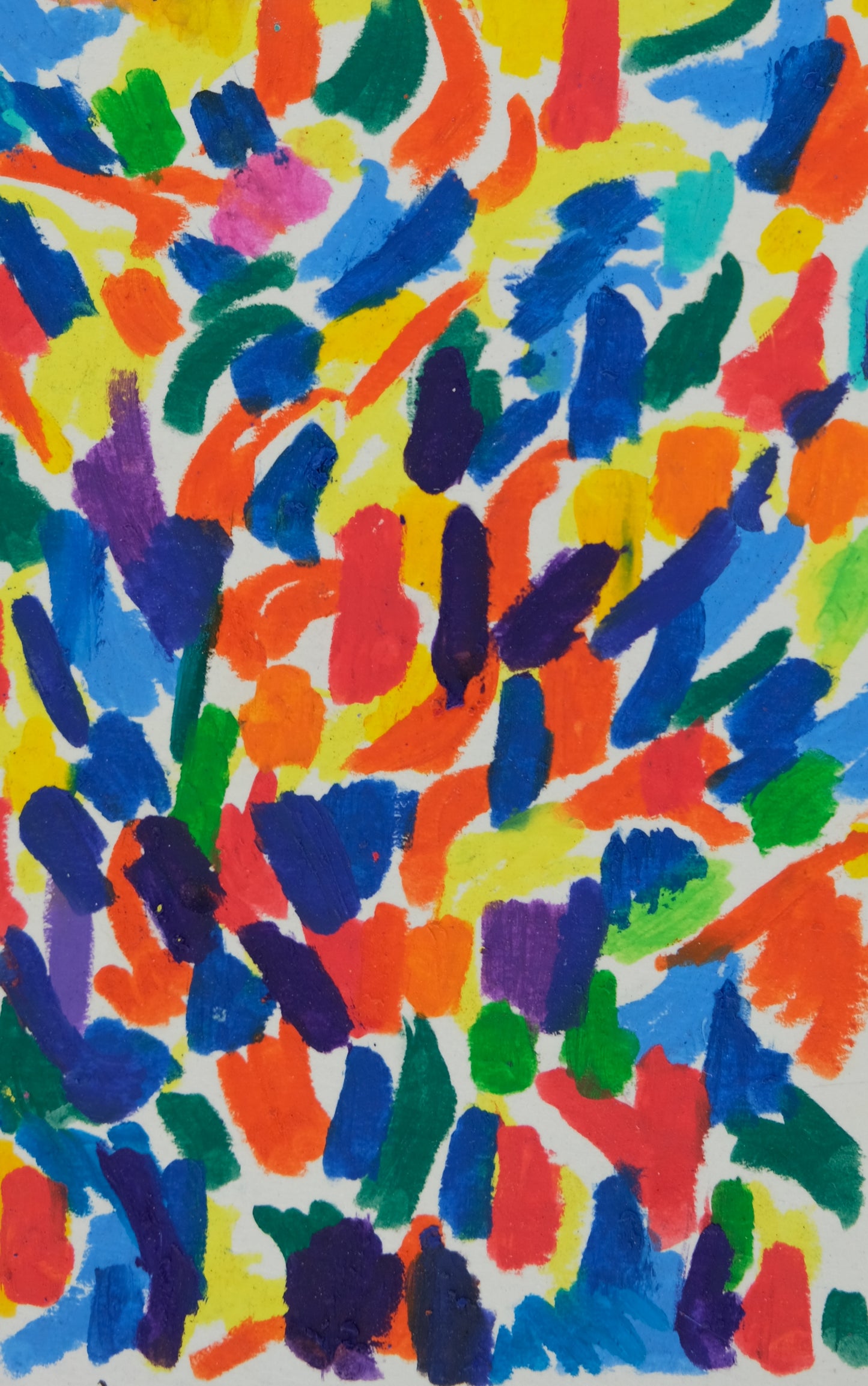 Françoise GALLE : Rythmes chromatiques - Pastel signé