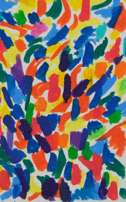 Françoise GALLE : Rythmes chromatiques - Pastel signé