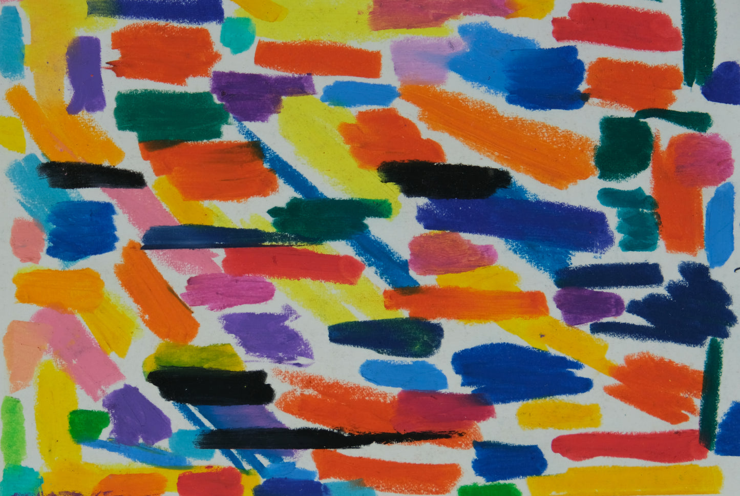 Françoise GALLE : Palette en fête - Pastel signé
