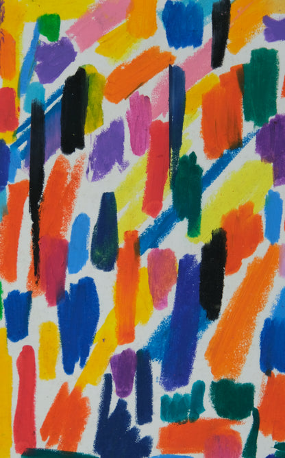 Françoise GALLE : Palette en fête - Pastel signé