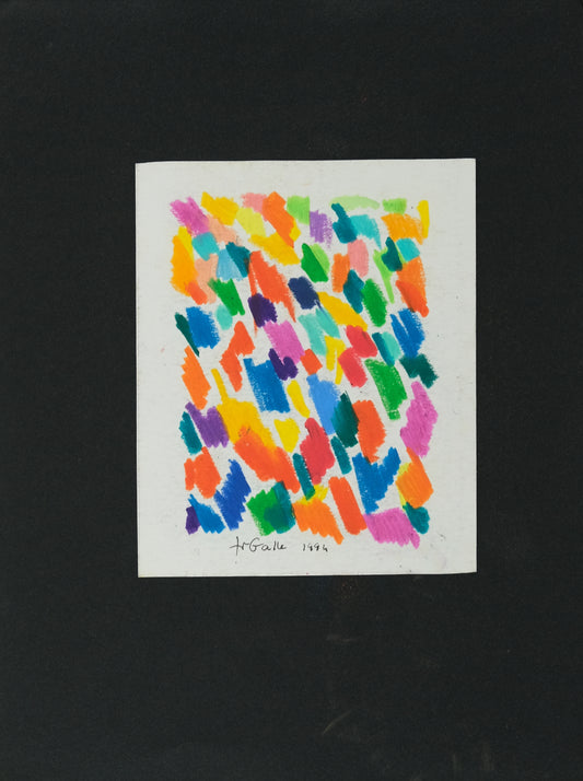 Françoise GALLE : Pixel poétique - Pastel signé