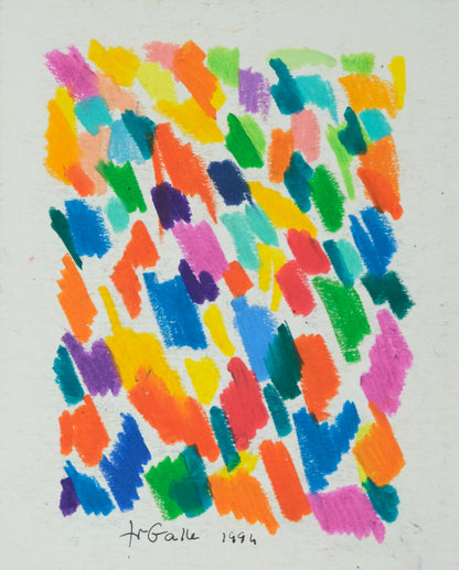 Françoise GALLE : Pixel poétique - Pastel signé