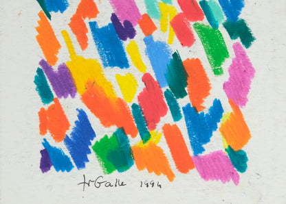Françoise GALLE : Pixel poétique - Pastel signé