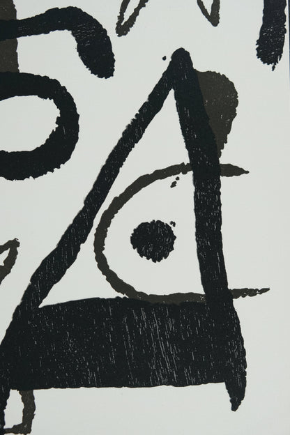 Joan MIRO : Equinoxe en noir et blanc - Gravure originale