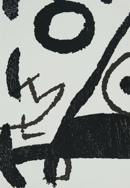 Joan MIRO : Equinoxe en noir et blanc - Gravure originale