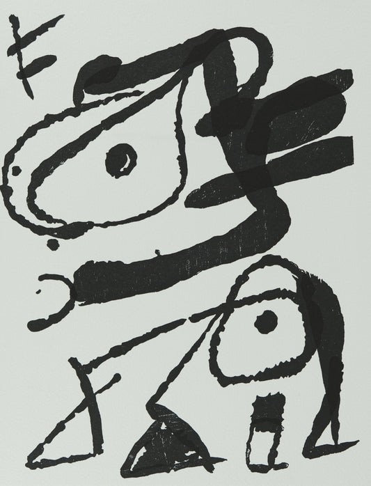 Joan MIRO : Personnage surréaliste - Gravure originale