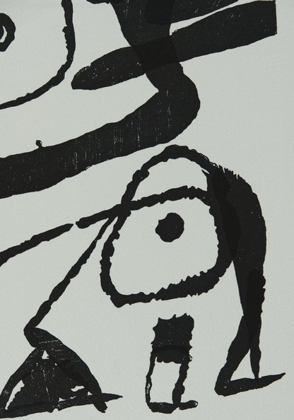 Joan MIRO : Personnage surréaliste - Gravure originale